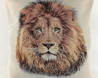 Lion Tapestry Pillow Cover: Decorative Cushion Case