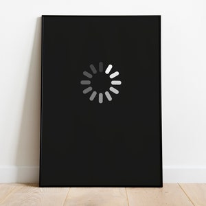 Computer loading symbol, Computer poster