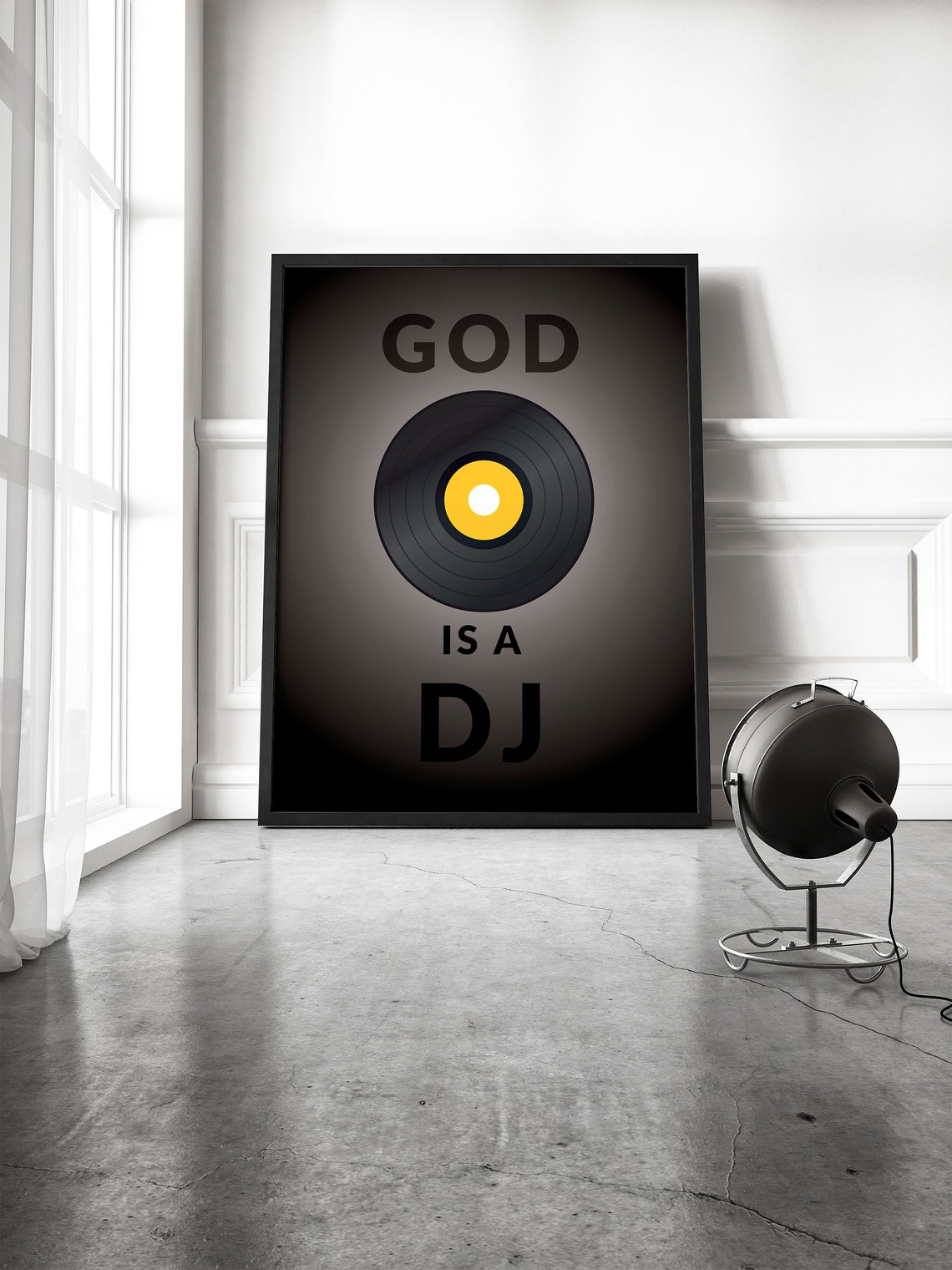 Poster God is a DJ Faithless Lyrics Etsy