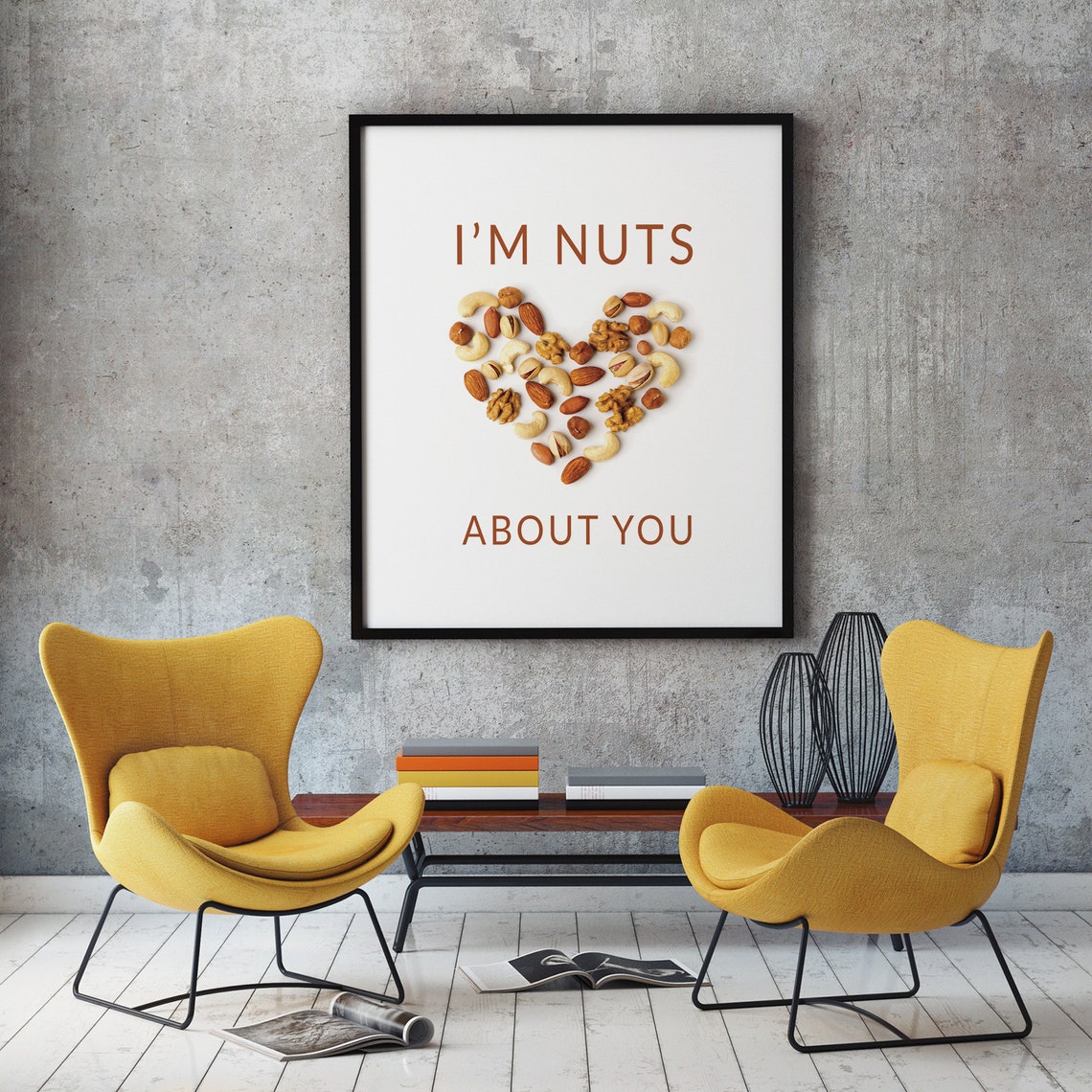 I'm Nuts About You Poster - Etsy