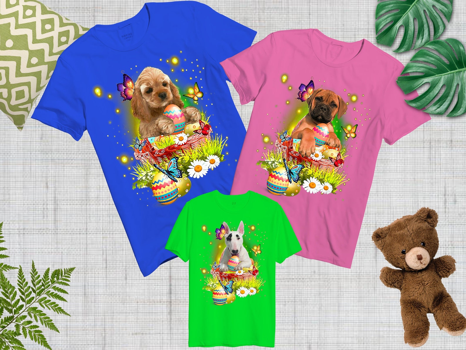 Happy Easter Day Shirt Dog Shirt Dog Easter Shirt Bunny Etsy