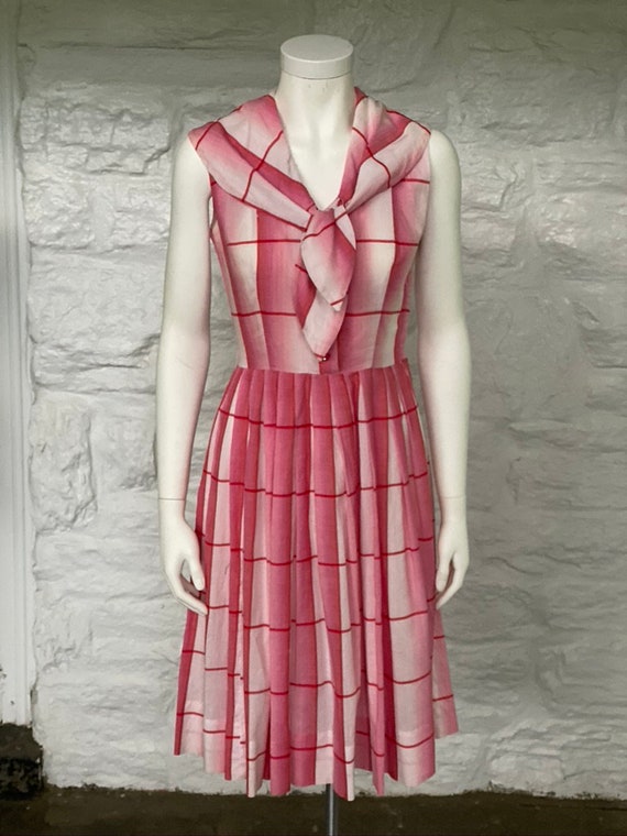 Vintage windowpane sailor dress