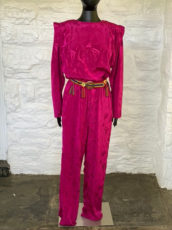 vintage jacquard jumpsuit