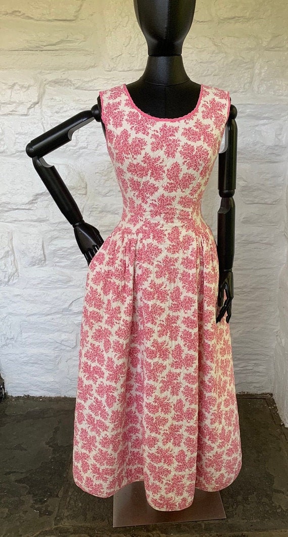 Vintage cotton quilted dress