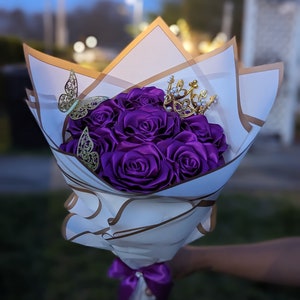 Eternal Roses bouquet[Ribbon Roses]