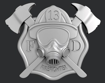 Firefighter Cnc Stl - Etsy