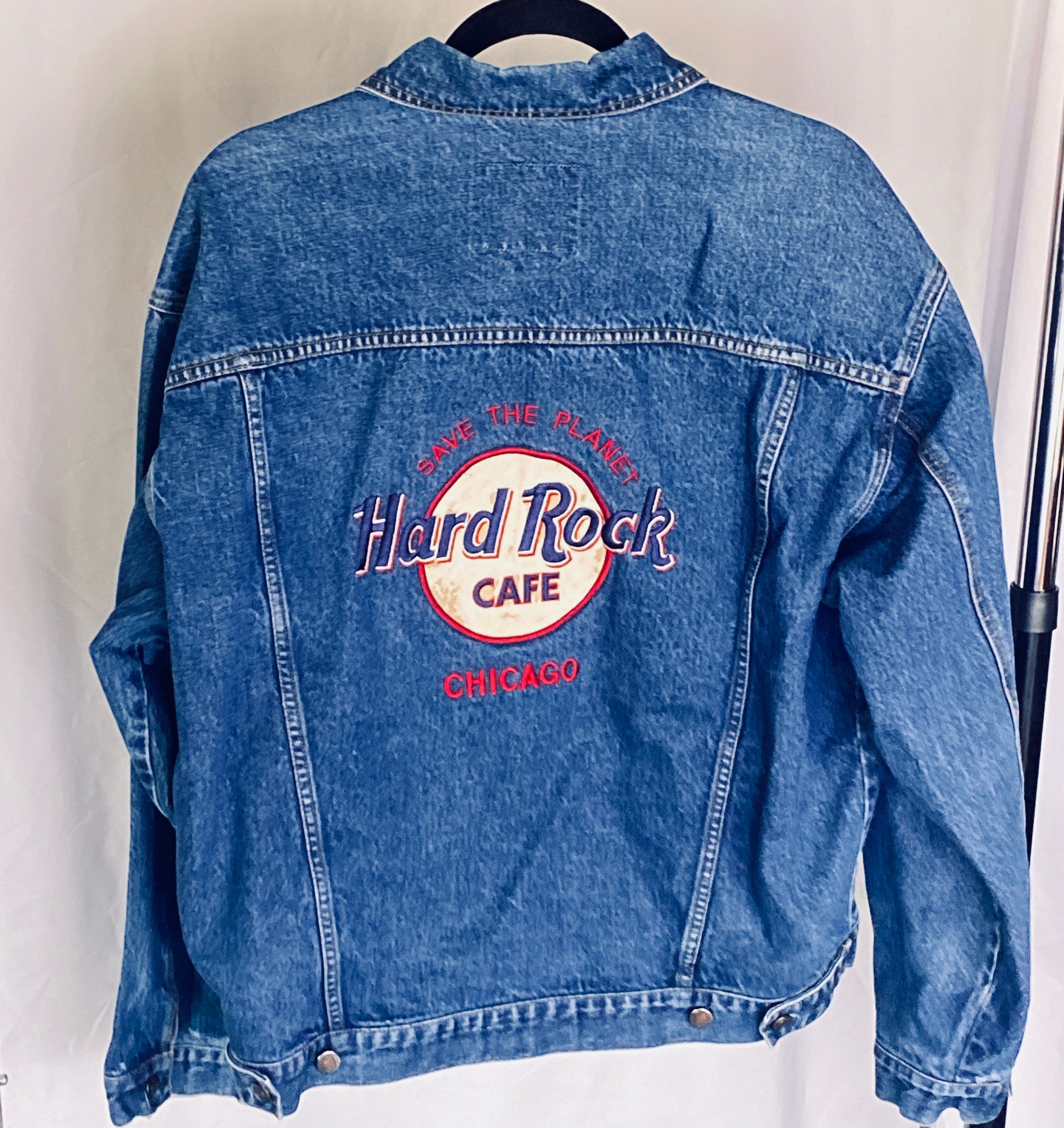 Vintage Hard Rock Cafe Chicano Mens Denim Jacket Size L - Etsy UK