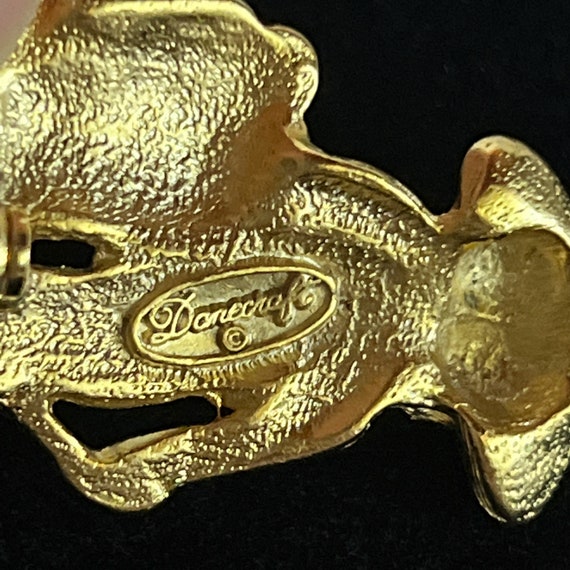 Danecraft Vintage Rabbit Pin Brooch Brushed Gold … - image 3