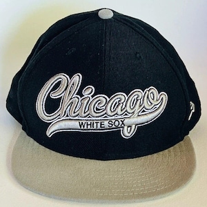 Chicago White Sox MLB Script Sock Logo (Svart/Grå) Hatt Storlek 8