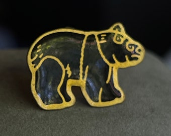 Vintage Black Bear Pin