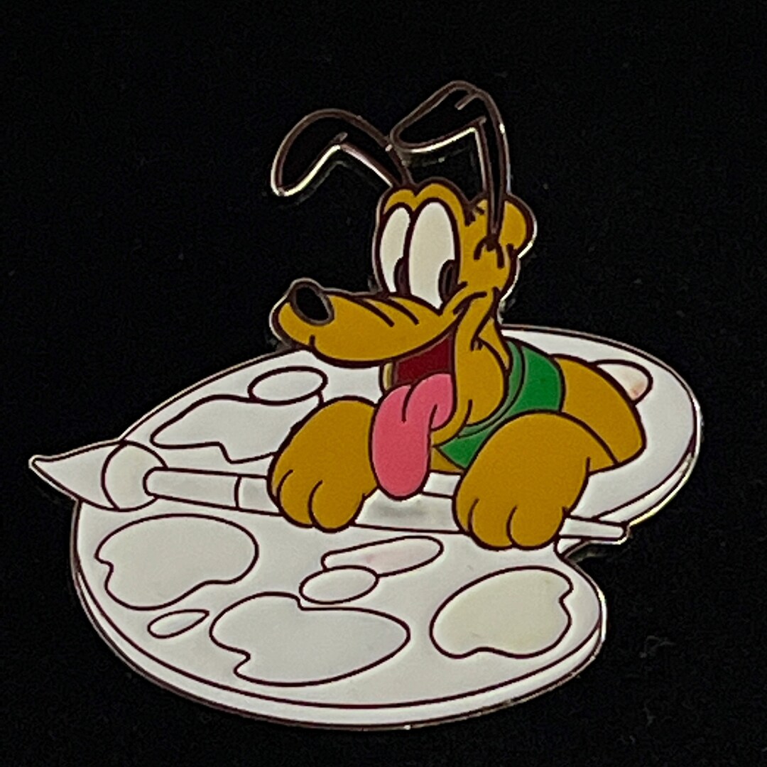 Color Your Own Mickey and Friends Pluto Disney Pin - Etsy