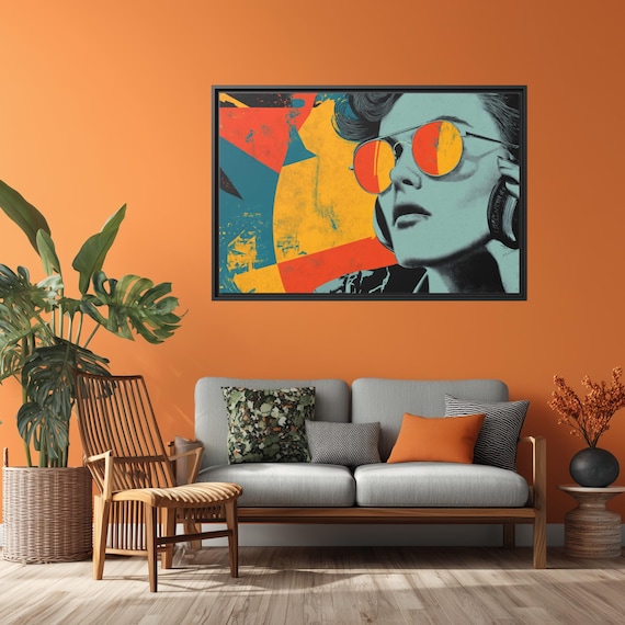 Retro Pop Art Music Lover Wall Decor: 80s/90s Throwback - Etsy