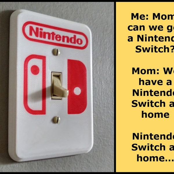 Nintendo Light Switch Cover Etsy