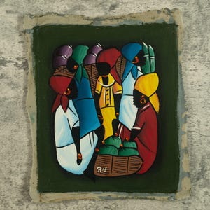 Mosaïque du marché de la peinture haïtienne