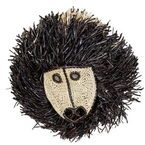 White-faced Capuchin Emberá Handwoven Palm Fiber Mask Panama Indigenous Primate Art Wearable Collectible Tribal Decor Gift