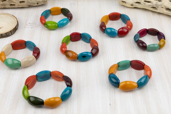 Tagua Heart Bracelet, Tagua Nut Bracelet