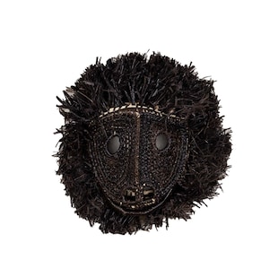 Howler Monkey Mask, Embera Tribal Wall Art, Handwoven Natural Fiber Face, Jungle Animal Decor, Ethical Indigenous Craft, Rainforest Spirit