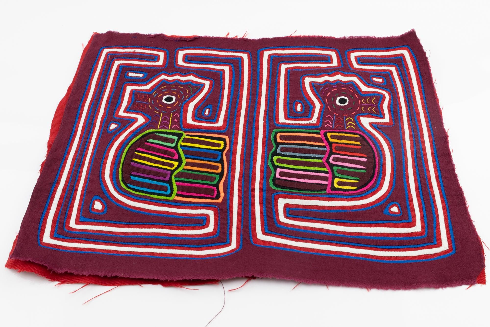 Kuna Indian Hand Sewn Birdcage Mola Panama - Etsy Canada
