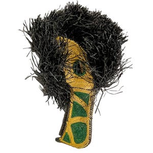 Selenidera Toucanet Emberá Handwoven Palm Fiber Mask Panama Indigenous Bird Art Wearable Collectible Tribal Decor Unique Gift