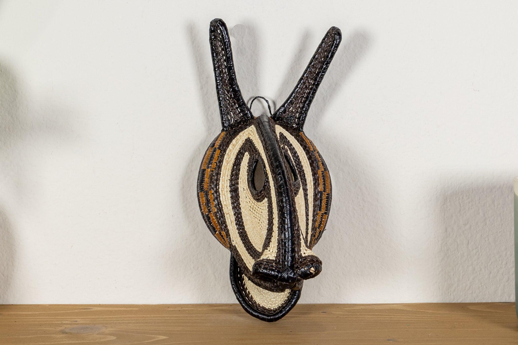 Sable Antelope Emberá Handwoven Palm Fiber Mask Panama Indigenous ...