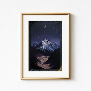 Velaris City of Starlight Inspired Window View Art Print | ACOTAR Wall Decor, Night Court