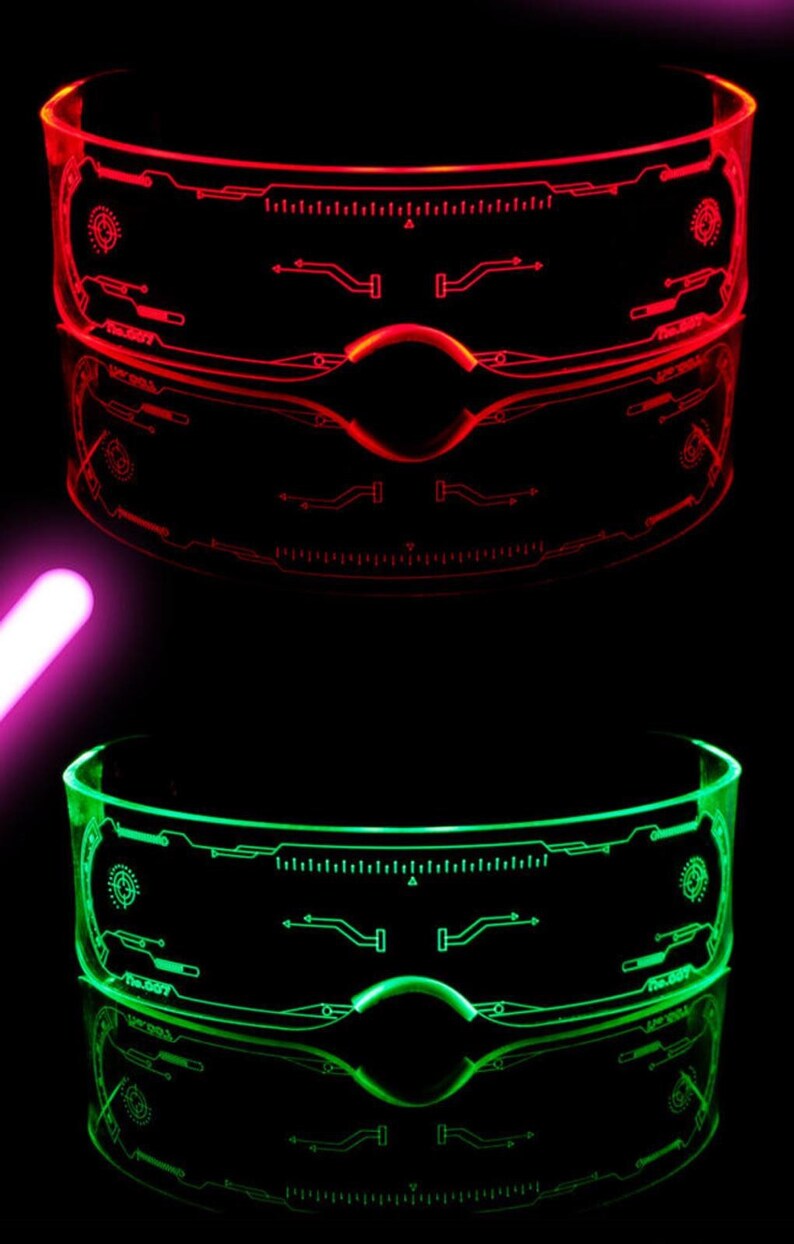 Cyber LED Visor Glasses Cosplay / Partying / Festival / Etsy