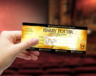 HARRY – POTTER und das verfluchte Kind – Broadway-Geschenkkarte zum Ausdrucken – bearbeitbare personalisierte Musical-Theaterkarte – PDF-Sofort-Download