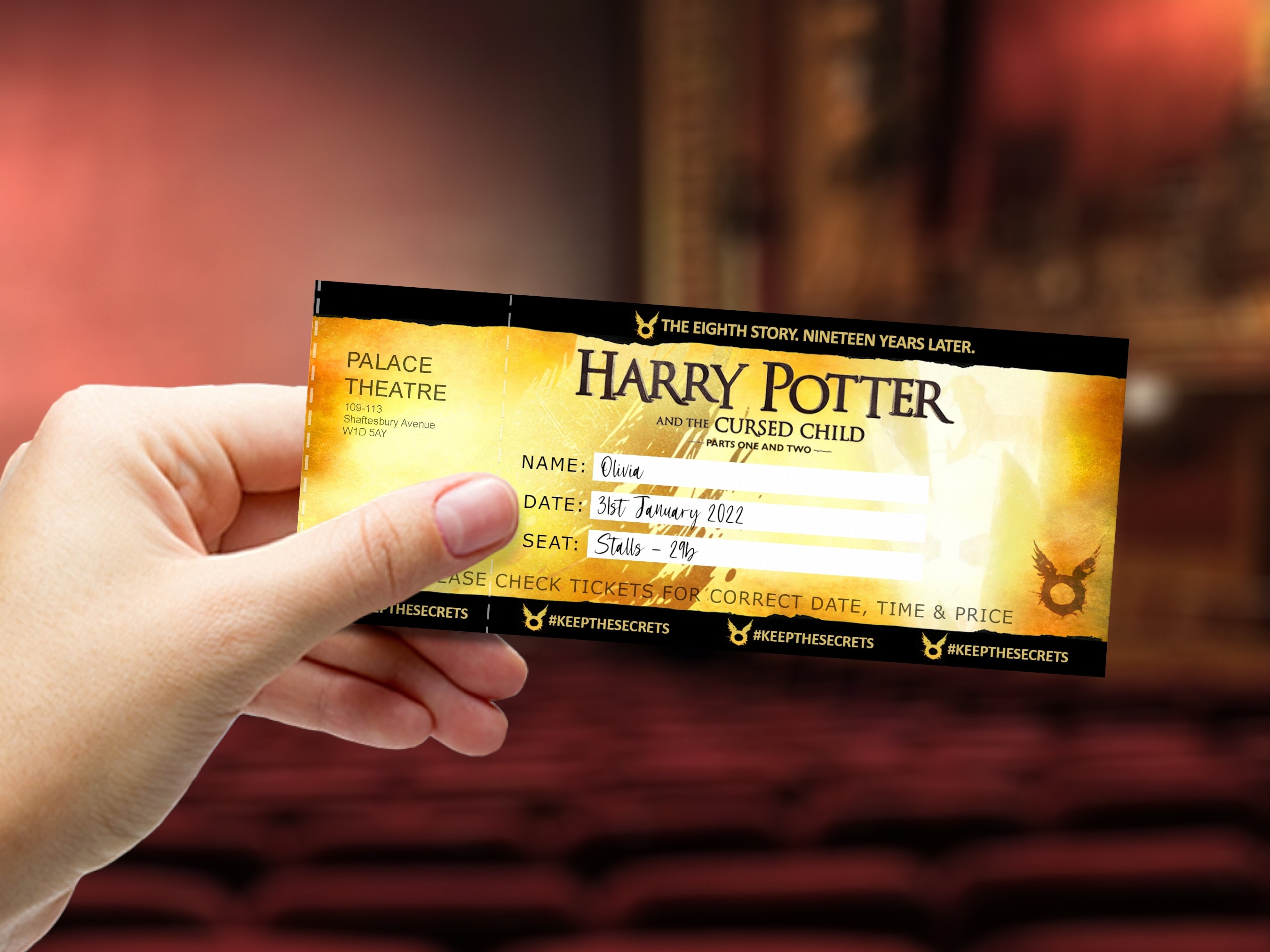 Harry Potter et l'Enfant Maudit - Billet Spectacle Broadway New York
