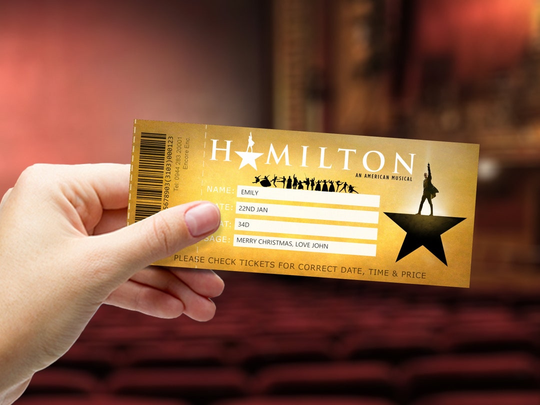 Hamilton tickets were a big hit as Christmas gifts