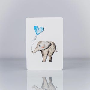 Niedliche Elefant Danke-Postkarte