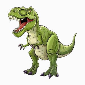 Dinosaur PNG T-Rex Png Cute Dinosaur Clipart Sticker PNG Kids Stickers Green Dinosaur Gifts Cute Stickers Transparent PNG Digital Download