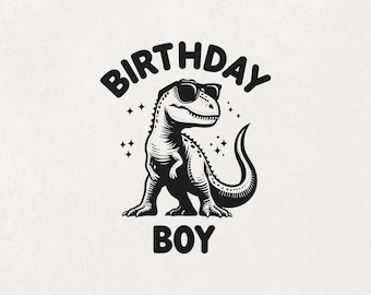 T-Rex anniversaire garçon Png, anniversaire dinosaure Png, Clipart anniversaire dinosaure, conception drôle de Dino, Clipart anniversaire enfants, clipart fête Dino