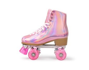Vivid Skates Prisma Pink Holographic Roller Skates