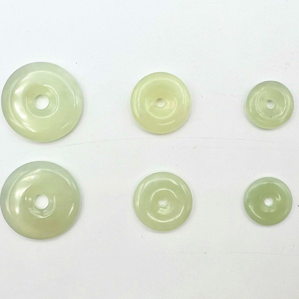 Jade Donut Pendant, Crystal Donut Pendant, Gemstone Donut Necklace Choker, Pe01-21