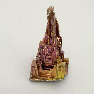 Rainbow Bismuth, Bismuth Ore, Bismuth Crystal, Bismuth Specimen, Geometric Form Stone, Metallic Crystal, Healing Crystal, RM01-65