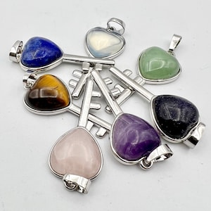 Gemstone Pendant, Healing Crystal Charm Pe01-30
