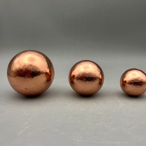 30-50mm Copper ball Copper spheres , 99.9% Pure Copper Orbs, Large, Medium and Small S02-31