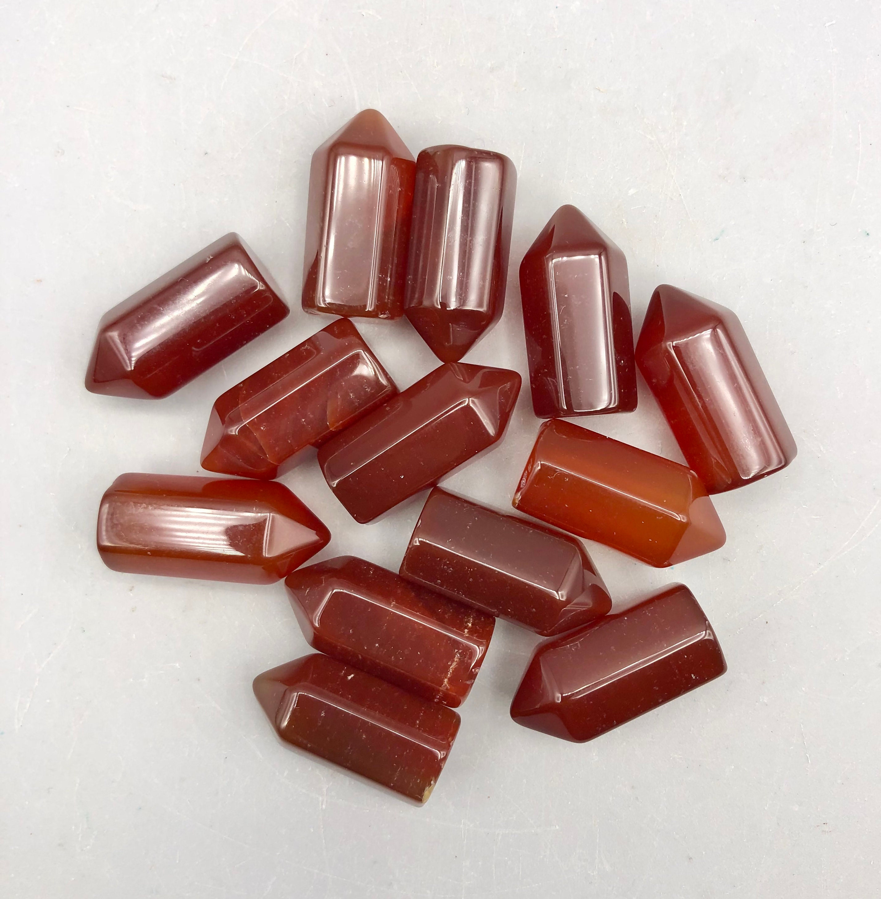 Carnelian Point, Carnelian Obelisk Size 1-1.3 inch OP03-22