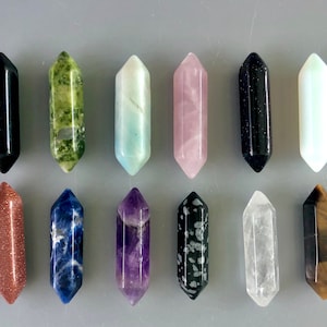 Chakra Double Terminated Gemstone, Double Terminated Point, Double Terminated Obelisk, CH01-12