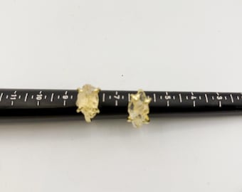 Raw Citrine Adjustable Ring, 18K Gold Plated R01-77
