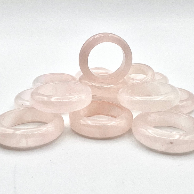 Square Rose Quartz Ring main image 0