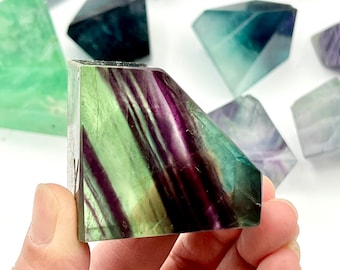 Rainbow Fluorite Freeform, Natural Healing Crystal TP01-65