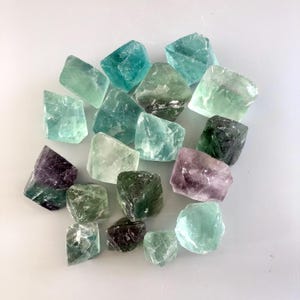Natural Fluorite Octahedron Raw Fluorite Octahedron, Energy Crystal, Spirit, Healing Crystal, RM01-37