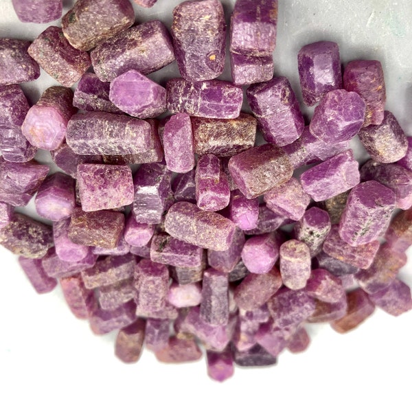 Raw Ruby Crystal (0.5" - 1") Grade AAA, Natural Raw Ruby Stone, Rough Ruby Stone, RM01-95