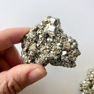 Pyrite Small Rough Raw Pyrite Cluster, Rough Fools Gold Healing Crystal (1-3 Inch Approx ...
