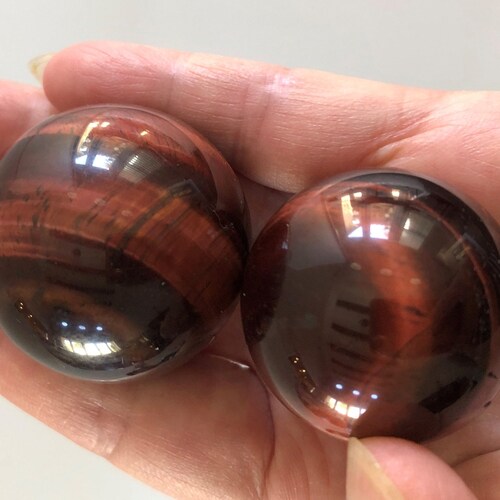 Mm Red Tigers Eye Sphere Red Tigers Eye Ball Size Approx Etsy