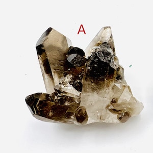 Smoky Quartz Cluster, Quartz cluster, Smoky quartz, Crystal cluster, Crystal Point, Crystal, Energy crystal,Mineral, specimen,Gifts  RM01-45