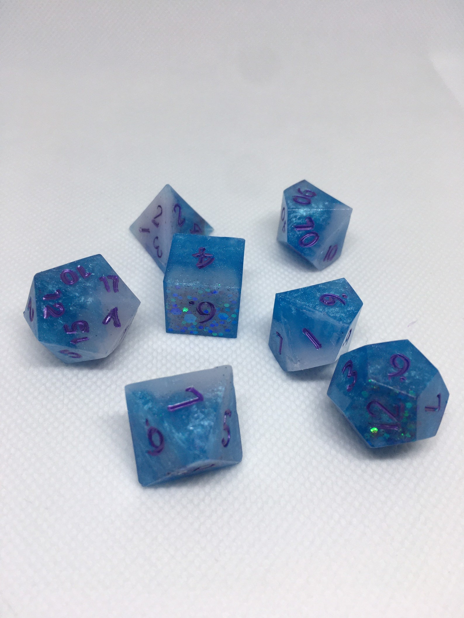 Mermaid Foam Dnd Dice Set sharp Edge Etsy