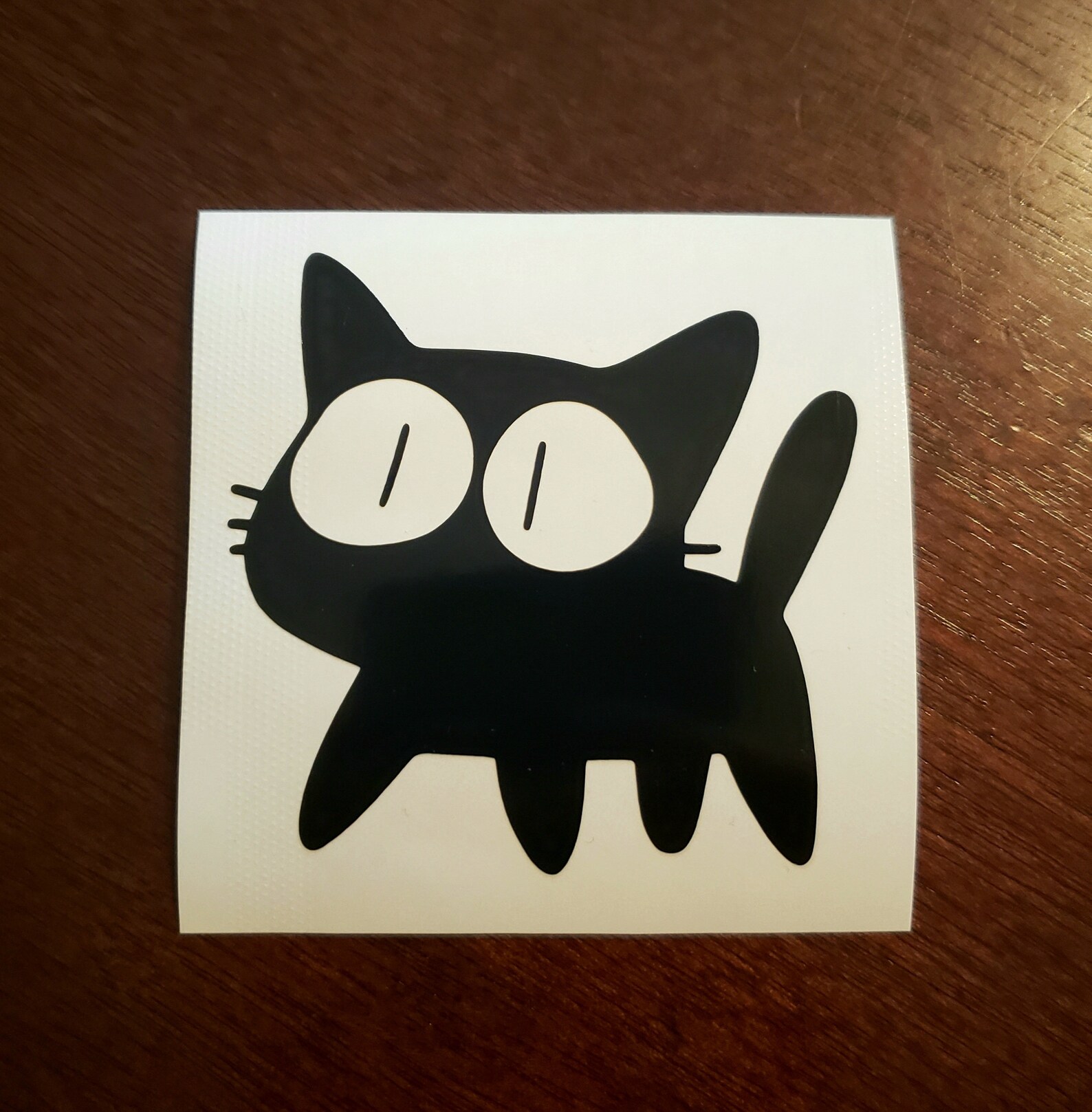 BLACK CAT Vinyl Decal StickerDieCut Decal Etsy