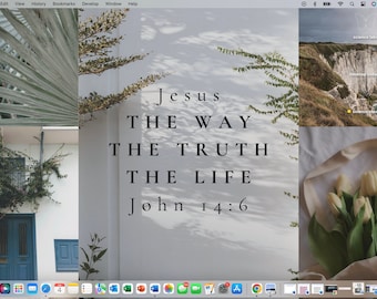 Aesthetic Jesus Desktop Wallpaper| Digital Download | MacBook Wallpaper |  Laptop Background